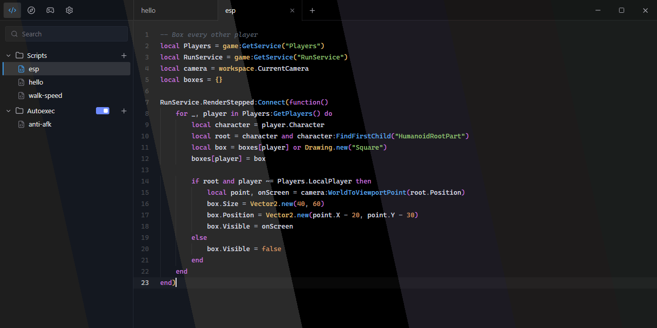 The editor shown in all seven themes at once, in slanted bands